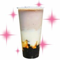 Йогурт Ежевикав Кофечиз и bubble tea