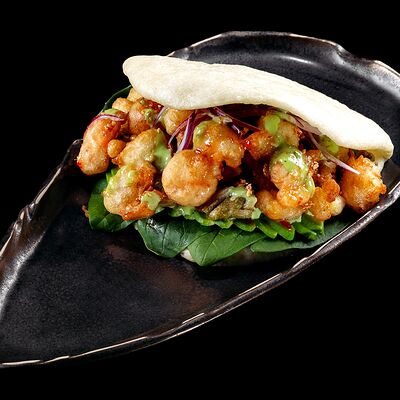 Бао бургер с креветками в Zonda по цене 740 ₽