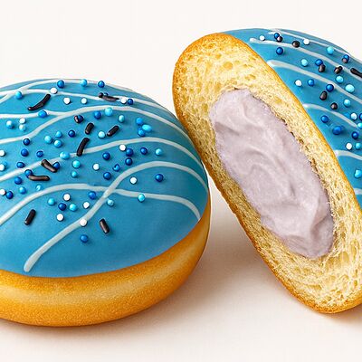 Взбитые сливки с черникой в Пончикоф по цене 169 ₽