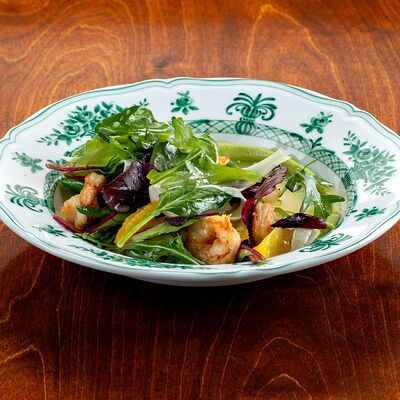 Салат с креветками, фенхелем и апельсином в Tre Santi по цене 1330 ₽