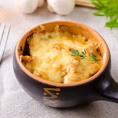 Жюльен с курицей и шампиньонами в Грузинский ресторан - Кинзадза по цене 460 ₽