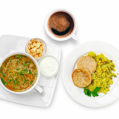 Бизнес-ланч №2 в Кофеин по цене 395