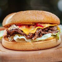 Бургер с рваной говядинойв APOLLO