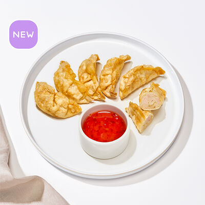 Гёдза с королевской креветкой в Много лосося по цене 420