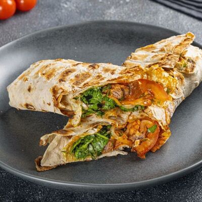 Шаурма на углях с говядиной XXL с двойной мясной начинкой в Джаазве по цене 684 ₽