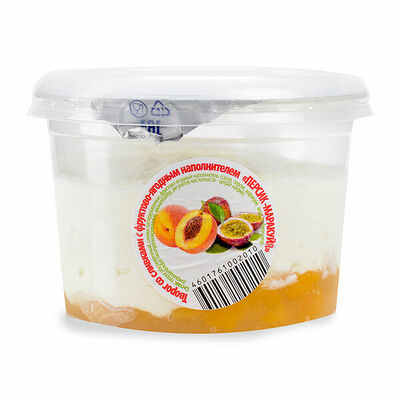 Творог со сливками 5% персик-маракуйя ЦарКа Бзмж в Азбука Вкуса Экспресс Меню по цене 110 ₽