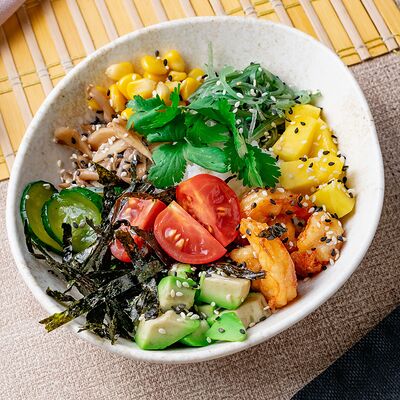 Поке с креветкой в Бурито по цене 850 ₽