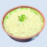 Белый рис в Banana Leaf