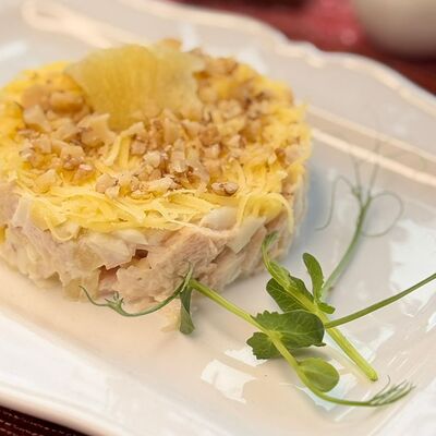 Салат курица с ананасомв Татараш по цене 260 ₽