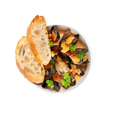 Мидии чилийские в соусе том ям в Sea Zone по цене 750 ₽