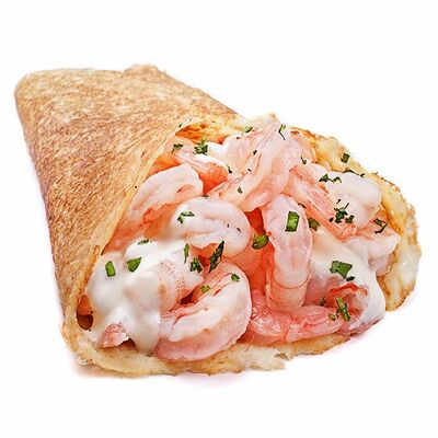 Креветки под соусом в Блинбери по цене 139