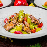 Салат Перепела с белыми грибами в Lounge-Café Marrakech