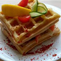 Венские вафли с лососем в Панда59