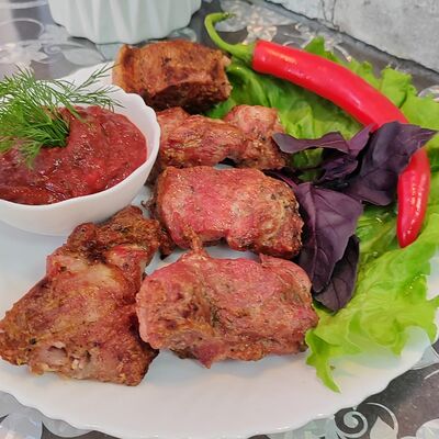 Шашлык из cвинoй шеи в Mix гриль по цене 785 ₽