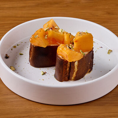 Сан Себастьян Чизкейк с хурмой в Клёво по цене 550 ₽