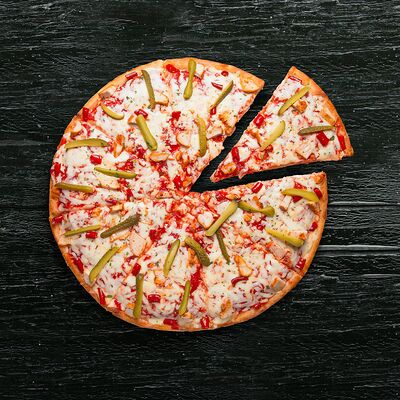 Пицца Деревенская на пышном тесте 43 см в NY Pizza по цене 990 ₽