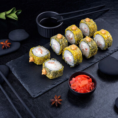 Жареный ролл Драгон в Суши даром по цене 429 ₽