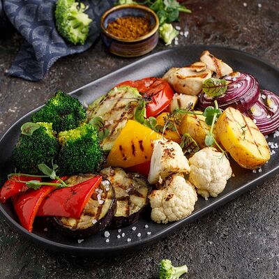 Овощи на гриле в Баклажан в ТЦ 