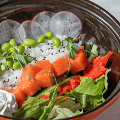 Поке с лососем в Японский домик по цене 1018 ₽