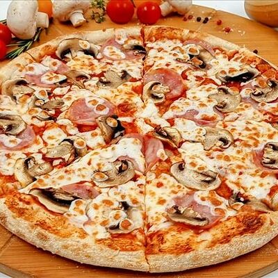 Ветчина и грибы в SUSHIPIZZAWOK по цене 450 ₽