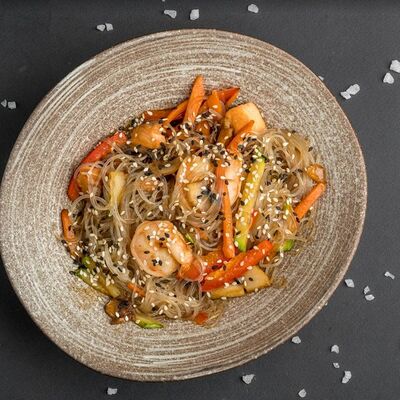 Лапша фунчоза с морепродуктами в Mesto Sushi & Grill по цене 410