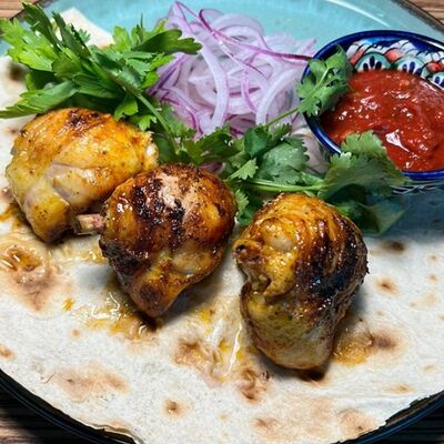 Шашлык из курицыв Шашлыки & Хинкали по цене 430 ₽