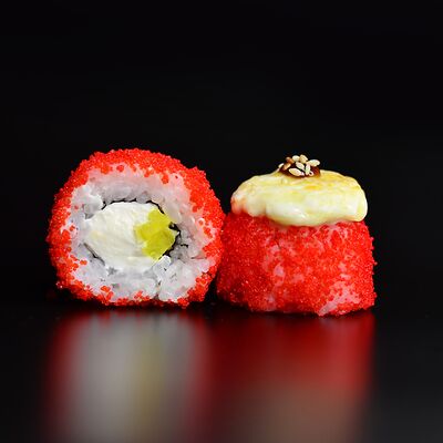 Запеченная Филадельфия в масаго в Sushi Kent по цене 580 ₽