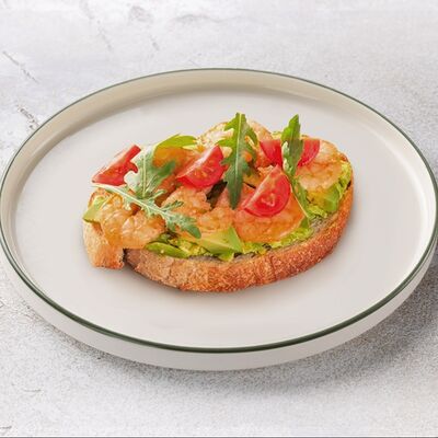 Брускетта с креветками в Шоколадница по цене 670 ₽