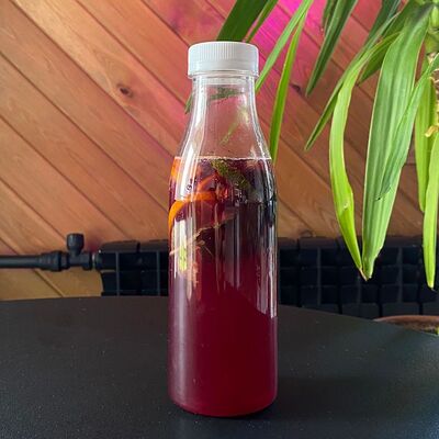 Лимонад черника-апельсин-мята в Бекки бар по цене 320 ₽