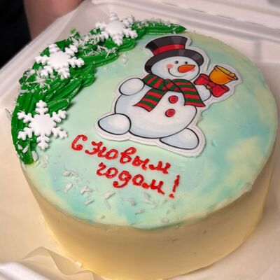 Бенто-торт Снеговик в Сладкое бюро по цене 2100 ₽