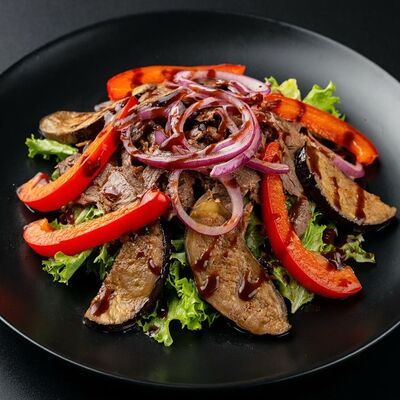 Салат с языком и баклажанамив Бизон по цене 540 ₽