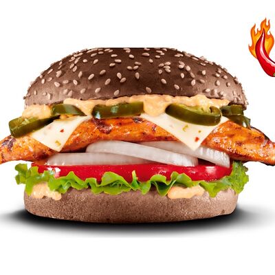 Сэндвич Халапеньо чикен в Carl's Jr. по цене 387 ₽