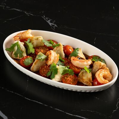 Хрустящий баклажан с креветками в Западный сад ! по цене 850 ₽