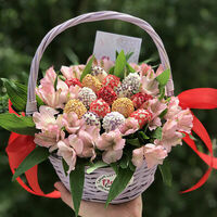 Корзина Теплая встреча - размер S в FlowBerry