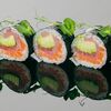 Ролл с лососем, тунцом и авокадов Marlin Sushi по цене 890