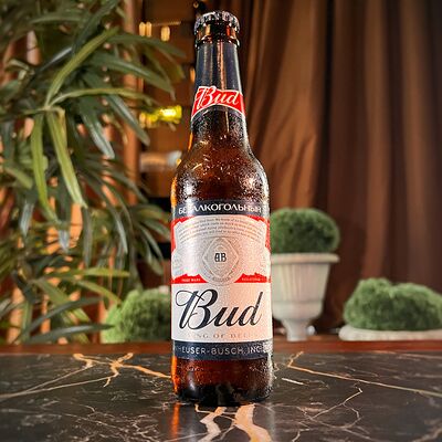 Пиво Bud безалкогольное в Cafe Seven по цене 325 ₽