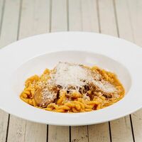 Паста Фузилли бифрагу в Перчини на огне