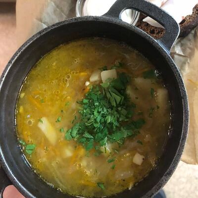 Щи с кислой капустойв СтругановЪ по цене 465 ₽