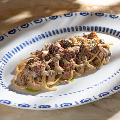 Спагетти с говядиной и грибами в Ivanka по цене 2160 ₽