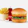 Чикенбургер комбо в Ernies Pizza & Burgers & Shawarma по цене 1490