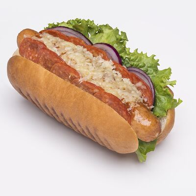 Хот-дог Итальянский в Папа лепит по цене 430 ₽