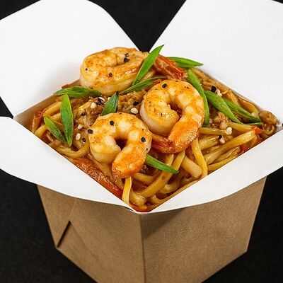 Вок с креветками в True Cost по цене 1249 ₽