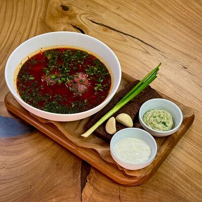 Борщ в Pandora по цене 830 ₽