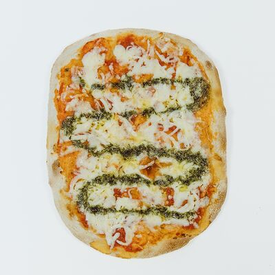 Римская пицца Маргарита с соусом песто 25/17 в Черный пистолет по цене 749 ₽