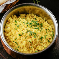 Лимонный рис в Ночь, улица, фонарь