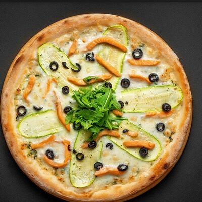 Пицца сливочная с семгой в Mesto Burger по цене 370