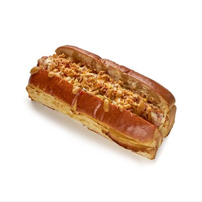 Хот-дог с люля-кебабом из курицы в Лаваш и мясо по цене 350 ₽