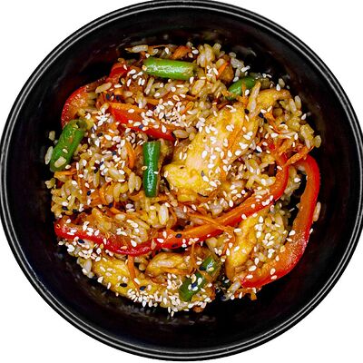 Тяхан с курицей в ДАБЛ Роллы Пицца по цене 529 ₽