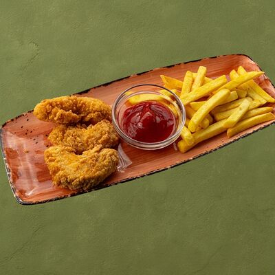 Куриные палочки с картофелем фри в Шашлычара по цене 450 ₽