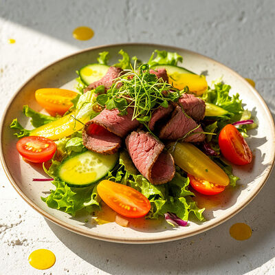 Салат с говяжьим ростбифом в Банхоф по цене 569 ₽